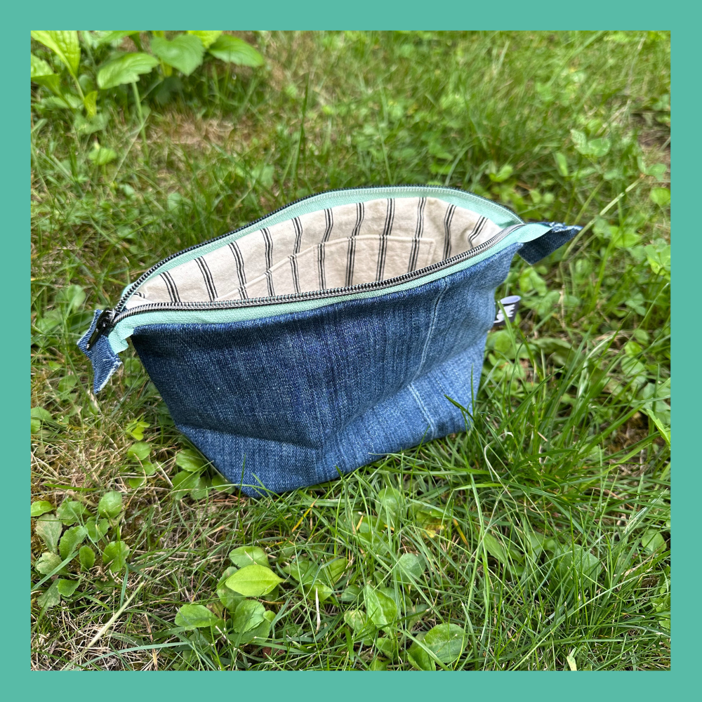 Necessaire Jeans / Streifen